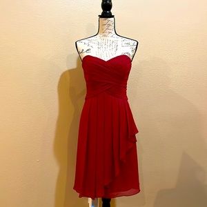 Gorgeous Strapless Red Dress - size 8
